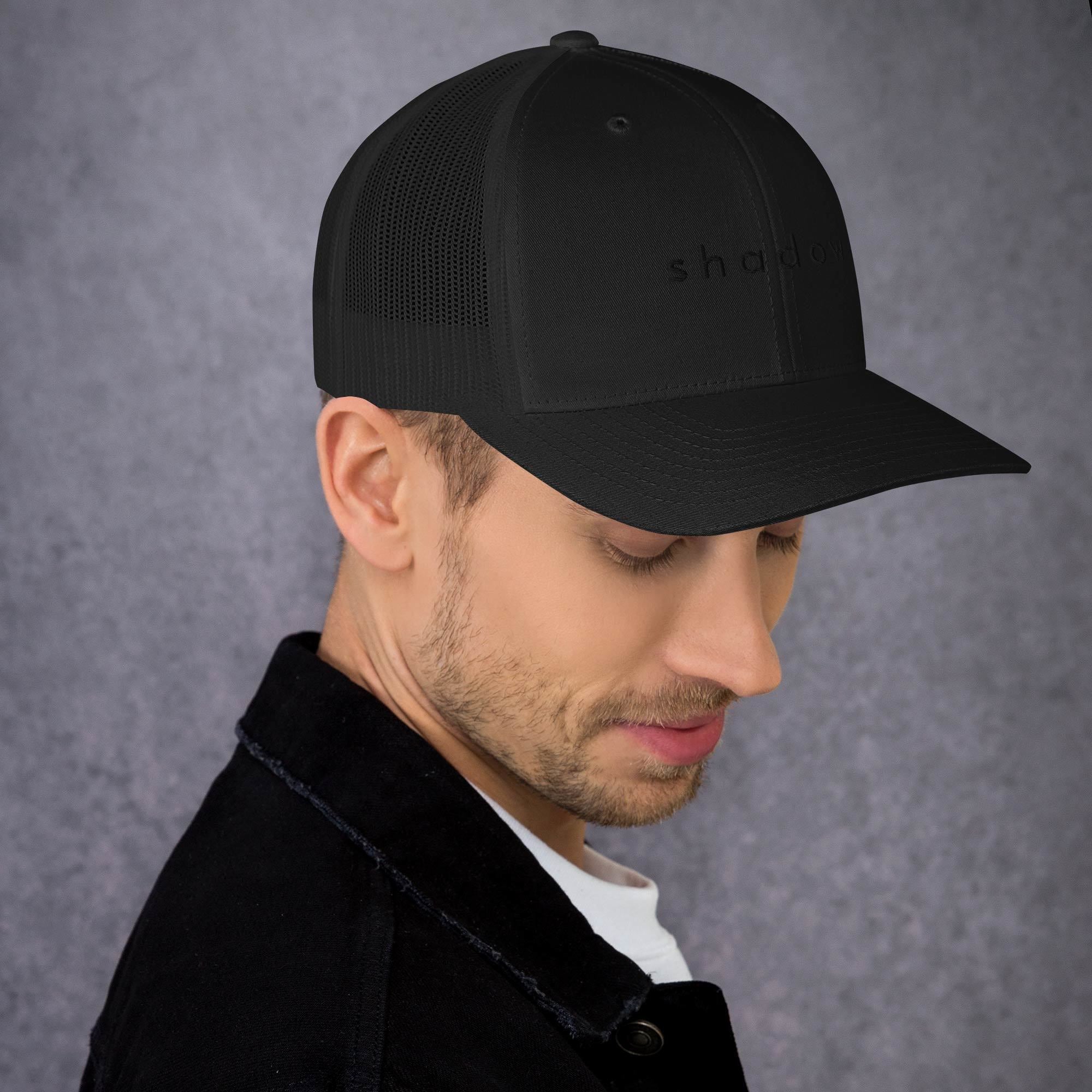 Black on Black Trucker Cap – Shadow 27